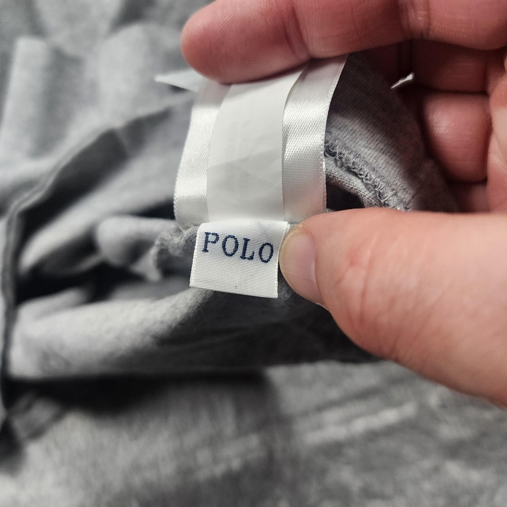 Polo Ralph Lauren Sweatshirt Mens Large Gray ATHL DIV 67 P Wing Crewneck Street - Picture 4 of 12